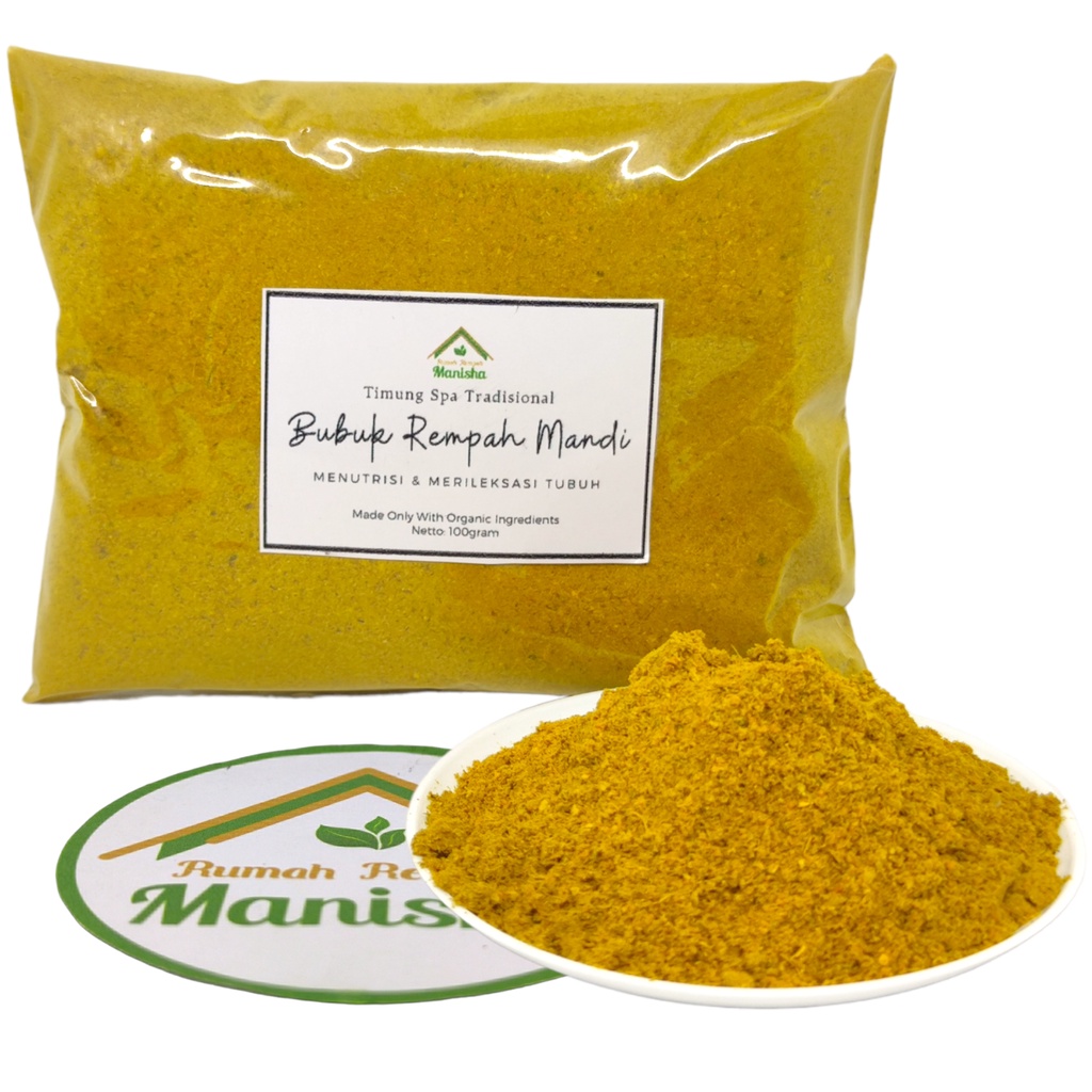 Bubuk Rempah Mandi Spa Tradisional 100gram / Bubuk Timung Wangi Spa Badan Tradisional
