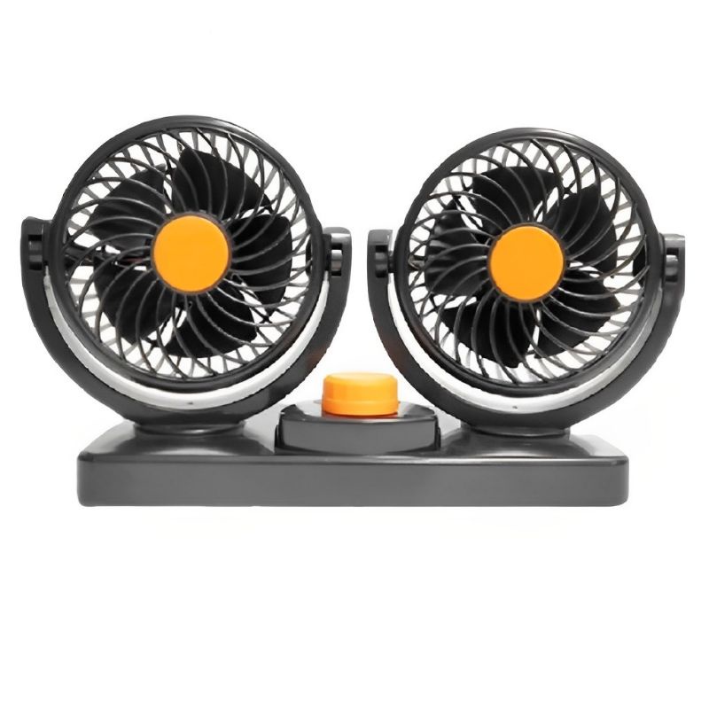 Kipas Angin Mobil T304 Car Cooling Double Fan/Kipas Angin Mobil 24 Volt