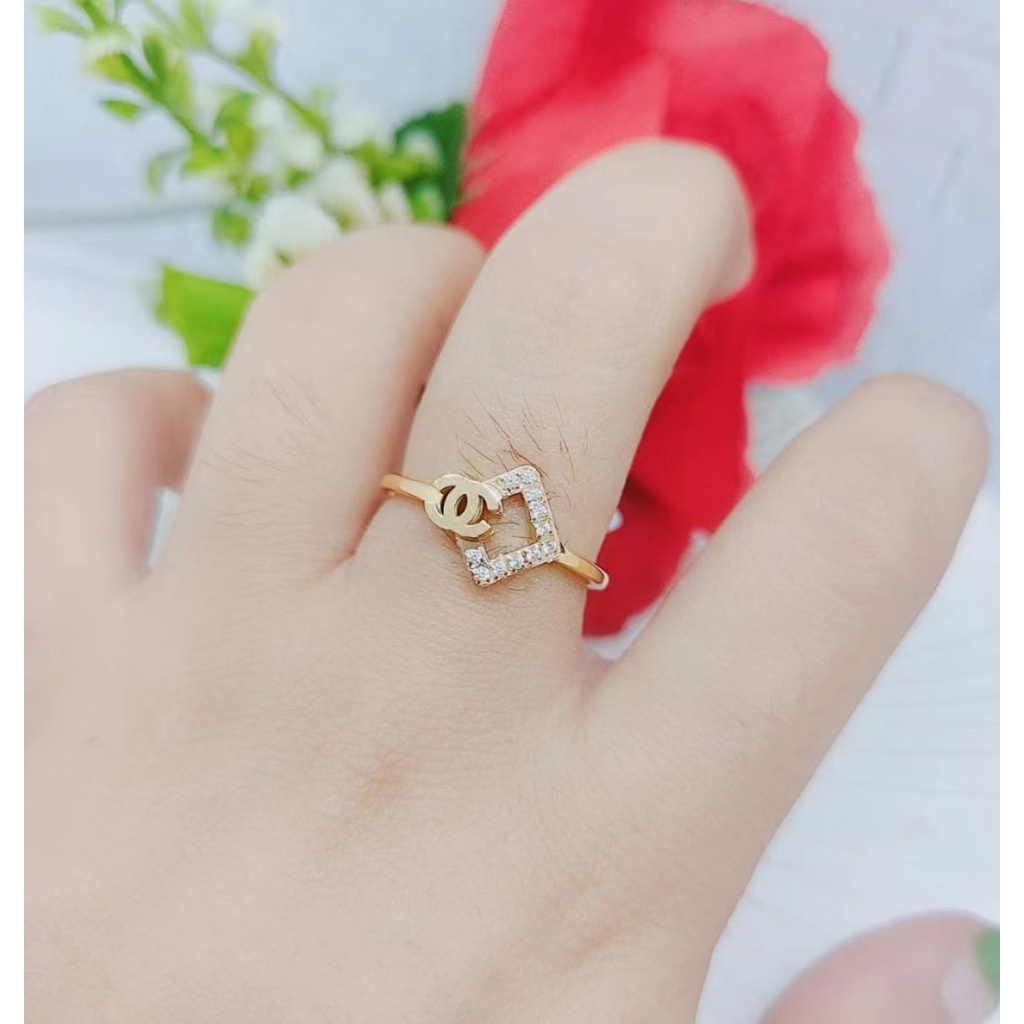 Cincin Titanium Permata Cantik Perhiasan Wanita Jewelry K015/016/017/018