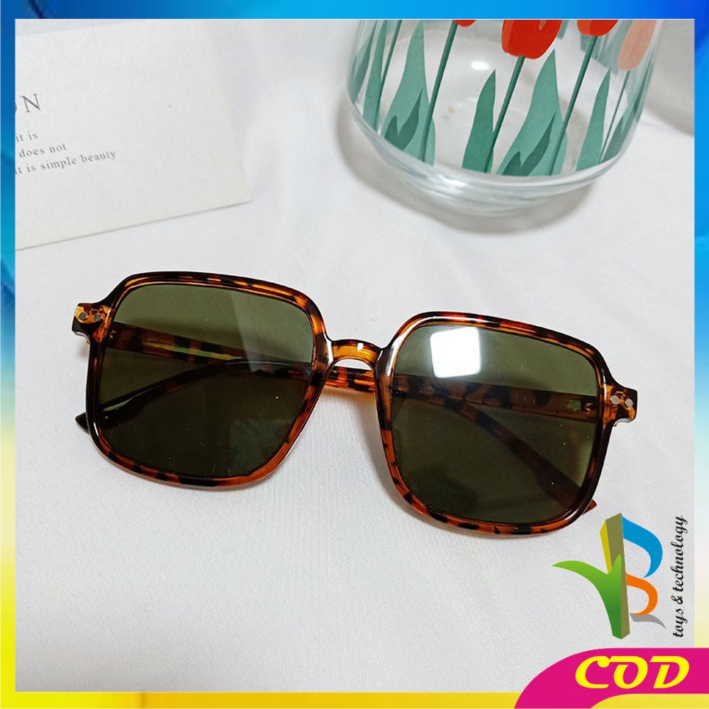 RB-C673 Kacamata Petak Fashion Korea Retro Petak Eyeglasses / Kacamata Wanita Hitam Kotak Gaya Style Sunglasses Kaca Mata Fashion