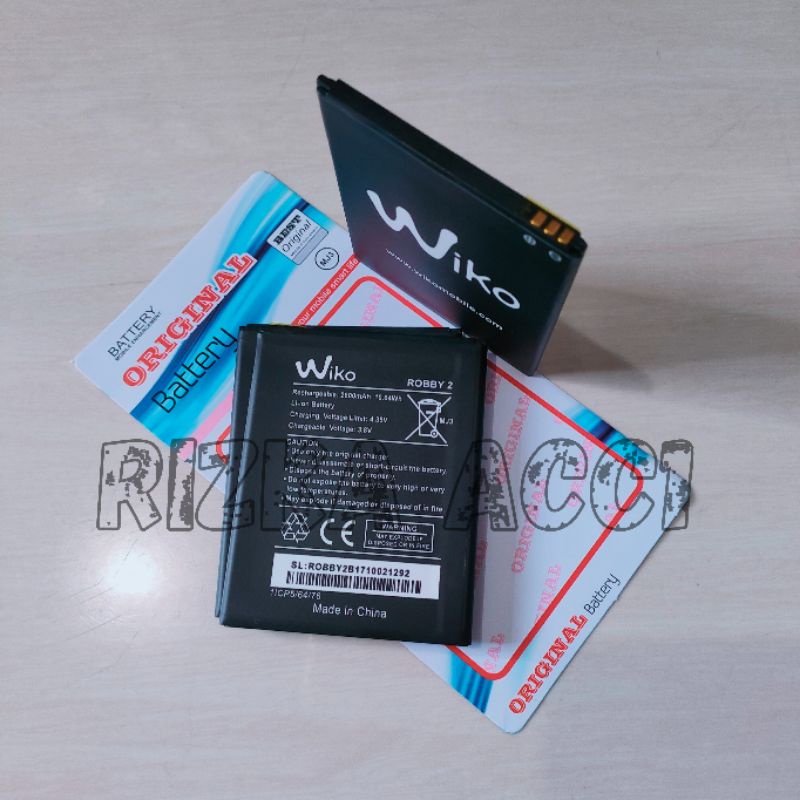 Baterai Batre Wiko Robby 2 Model 3921 / Roby2 Original Battery Batrai Hp