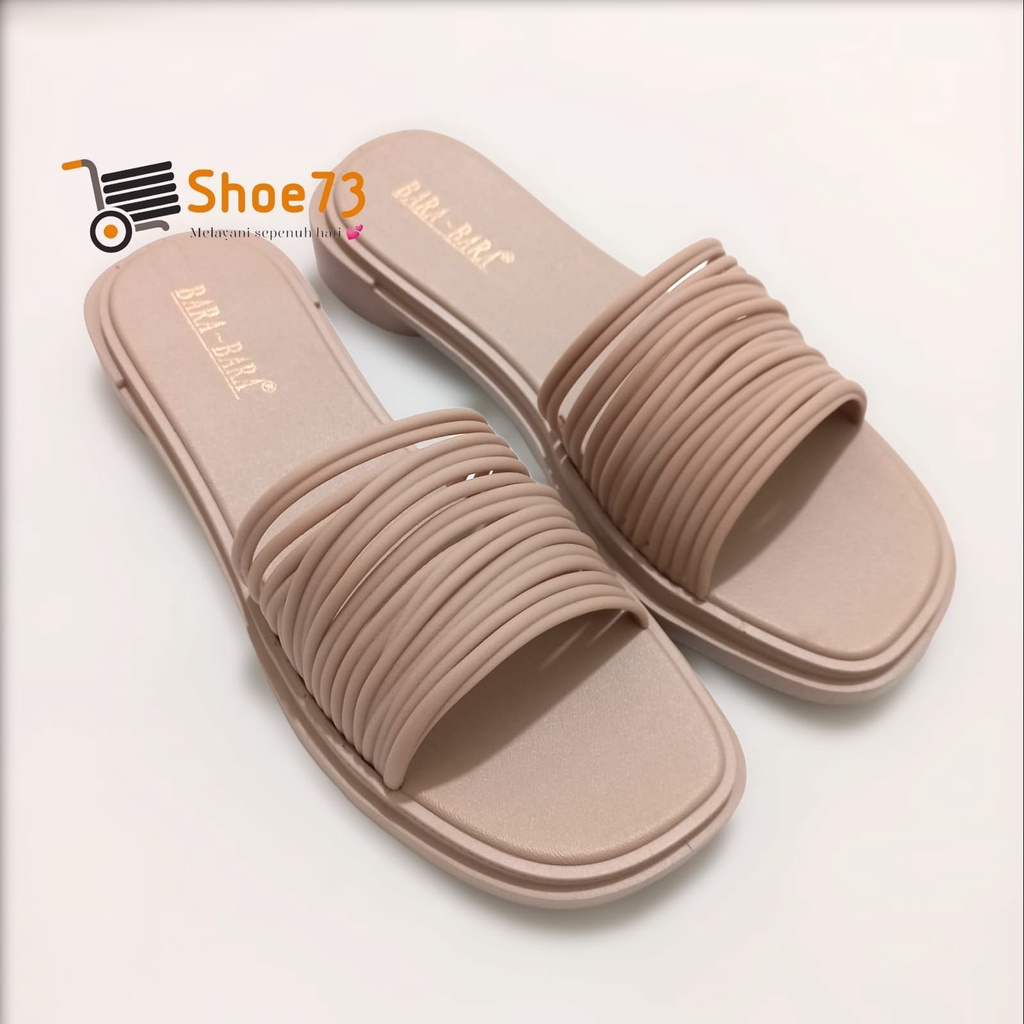 BARA BARA JSL 2205 - 3 SIZE 36-40 ORIGINAL l Sandal Selop jelly wanita l Sendal kokop cewek impor