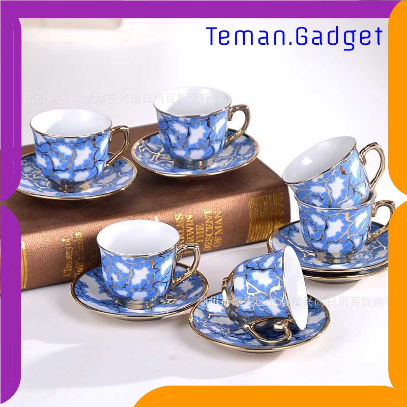 TG - DPR SUNFILI Cangkir Keramik Set 6 in 1 European Style - B151