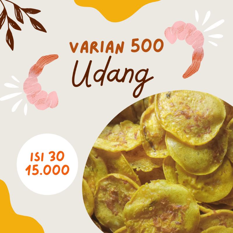 

Rakik Peyek Udang (500 isi 30) Oleh-Oleh Cemilan Kampung Khas Payakumbuh Jajanan kerupuk keripik snack Minang kabau