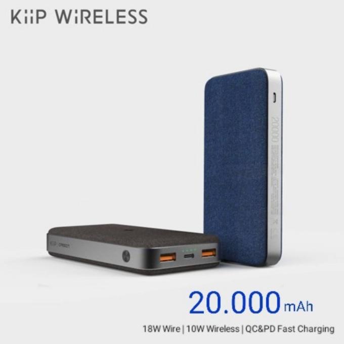Kiip Wireless Power Bank 10W Fast Charging Pd&Qc 18W 20000 Mah