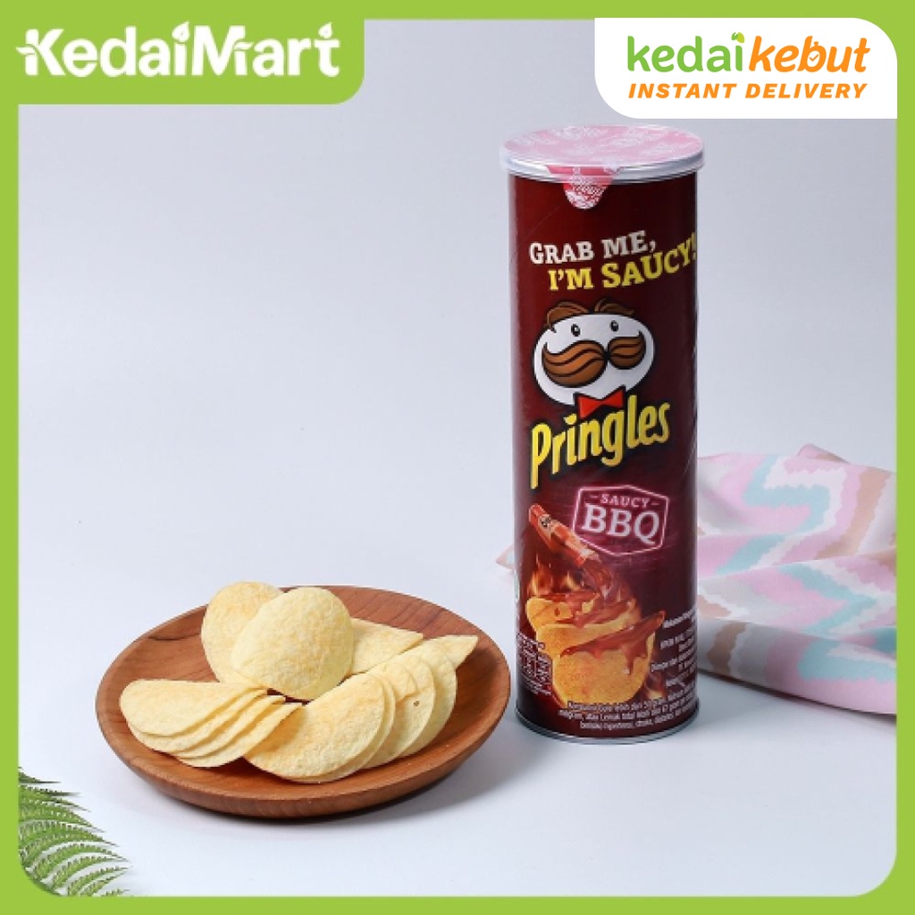 Promo Harga Pringles Potato Crisps Saucy BBQ 107 gr - Shopee