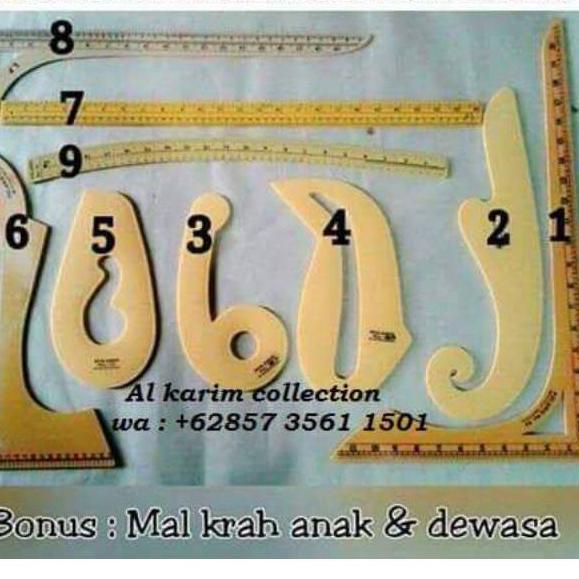 

☈ PENGGARIS CURVA ISI 9 BONUS MAL KRAH ぃ