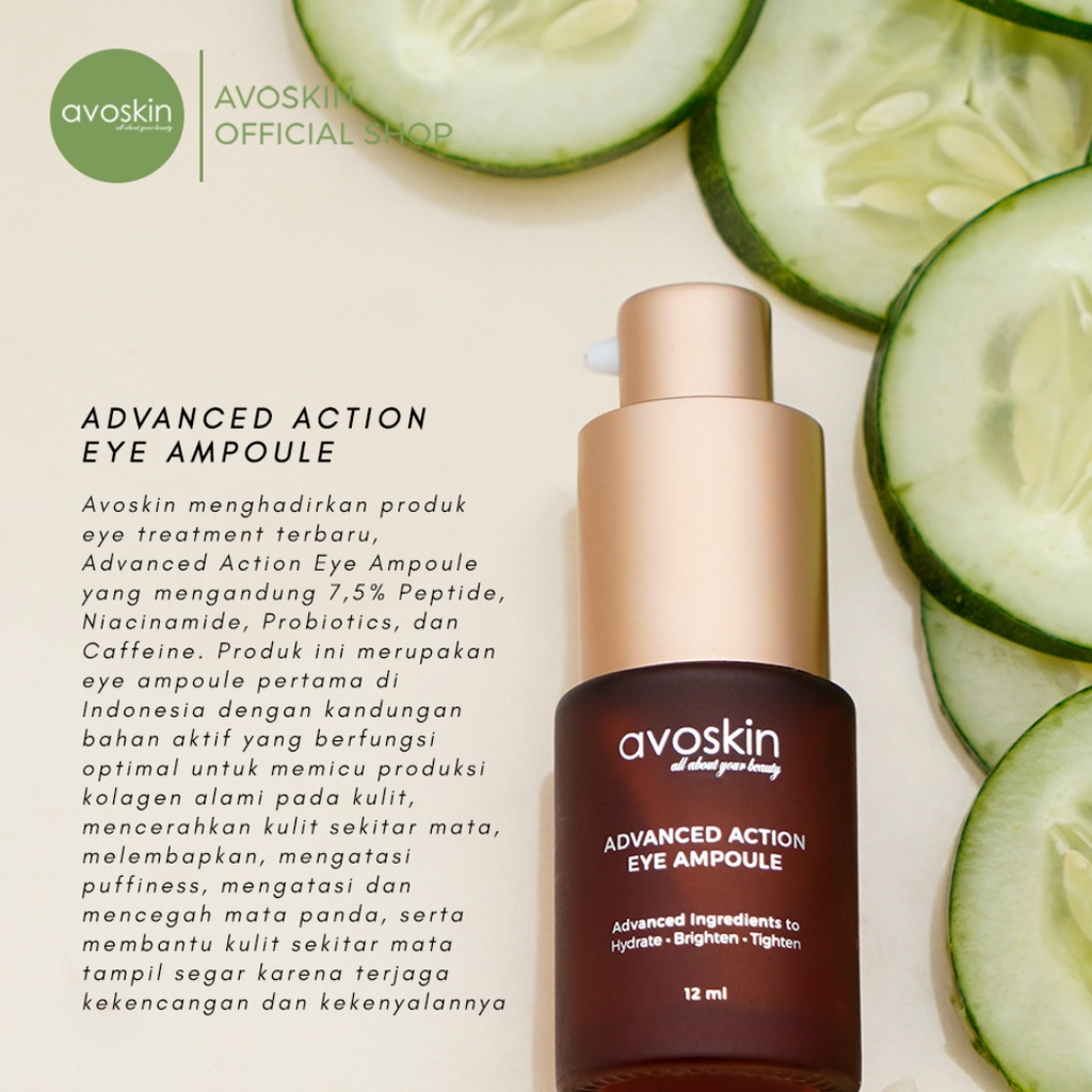 AVOSKIN Intensive Nourishing Eye Cream dan Advance Action Eye Ampoule