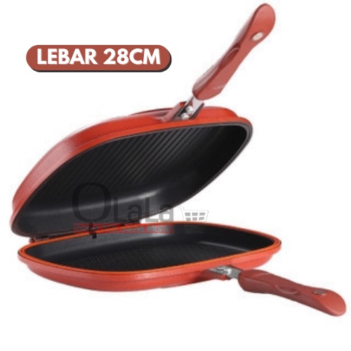 DOUBLE PAN JUMBO PAN BOLAK BALIK SIDE PAN TM-CH4914 (28cm) / TM-CH4915 (32cm)