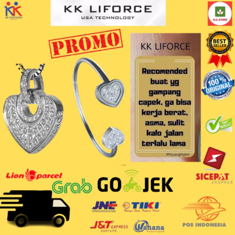 Kalung & gelang kk liforce anti radiasi original kk Indonesia