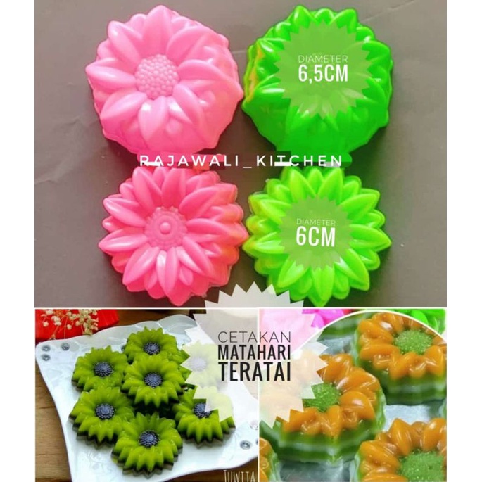 Cetakan Puding Putu Ayu Bunga Matahari Teratai Lotus