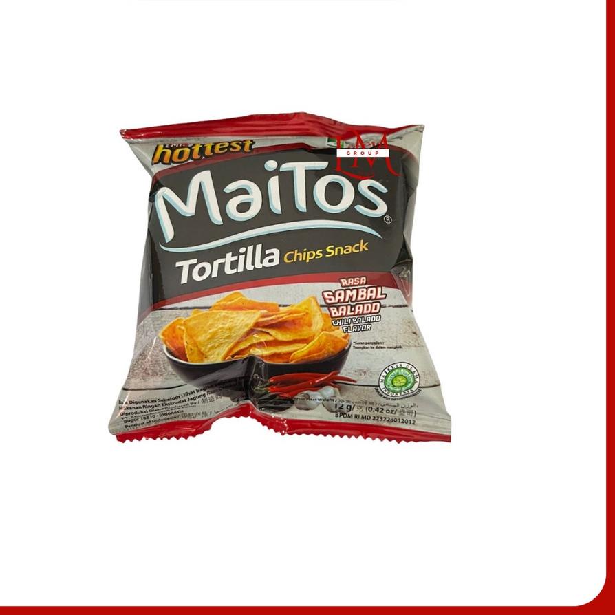 

DAPATKAN SEGERA Maitos Tortilla Mr test Jagung/Balado 1 Pack Isi 20 pcs @12gr+