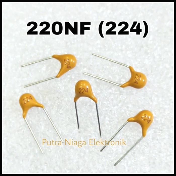 Kapasitor 220NF Multilayer Ceramic 220N 224 Monocap 0,22uf 100V putr4n14 Juara