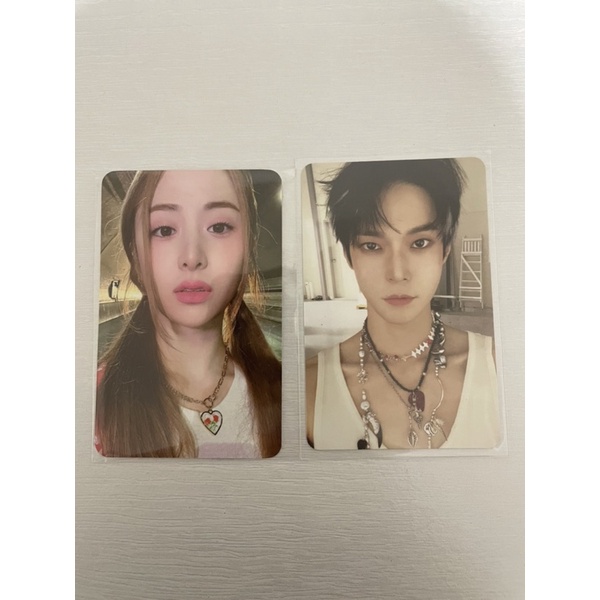 Le sserafim Newjeans Minji pink Yunjin Weverse wink POB yes24 Eunchae kacamata QR