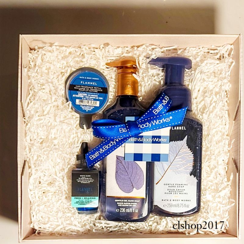 BBW FLANNEL GIFT SET PAKET BATH &amp; BODY WORKS