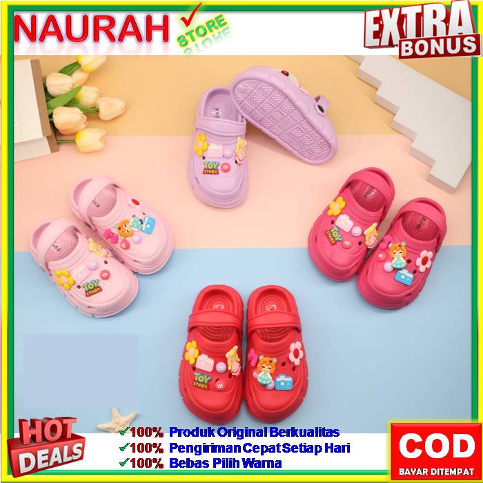 SANDAL ANAK ALINA E2022 A6 SENDAL FUJI VIRAL BAIM 100% ORIGINAL KUALITAS IMPORT SANDAL KODOK SANDAL CROS SANDAL BUAYA JELLY EVA RUBBER ANTI SLIP NYAMAN EMPUK LUCU