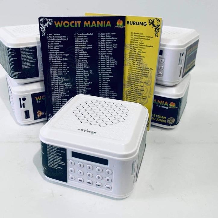 Termurah WOCIT MANIA ORIGINAL MASTERAN BURUNG MP3 235 SUARA BURUNG KICAU PROFESIONAL SPEAKER BLUETOO