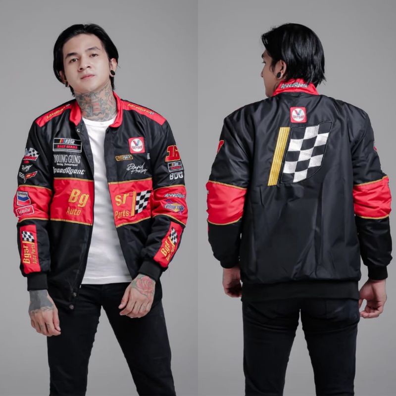 Jaket Nascar Racing Pria King BGSR™ Original Men's Jaket Bomber Nascar | Jaket Vintage | Jaket Bomber Nascar | Jaket Pria