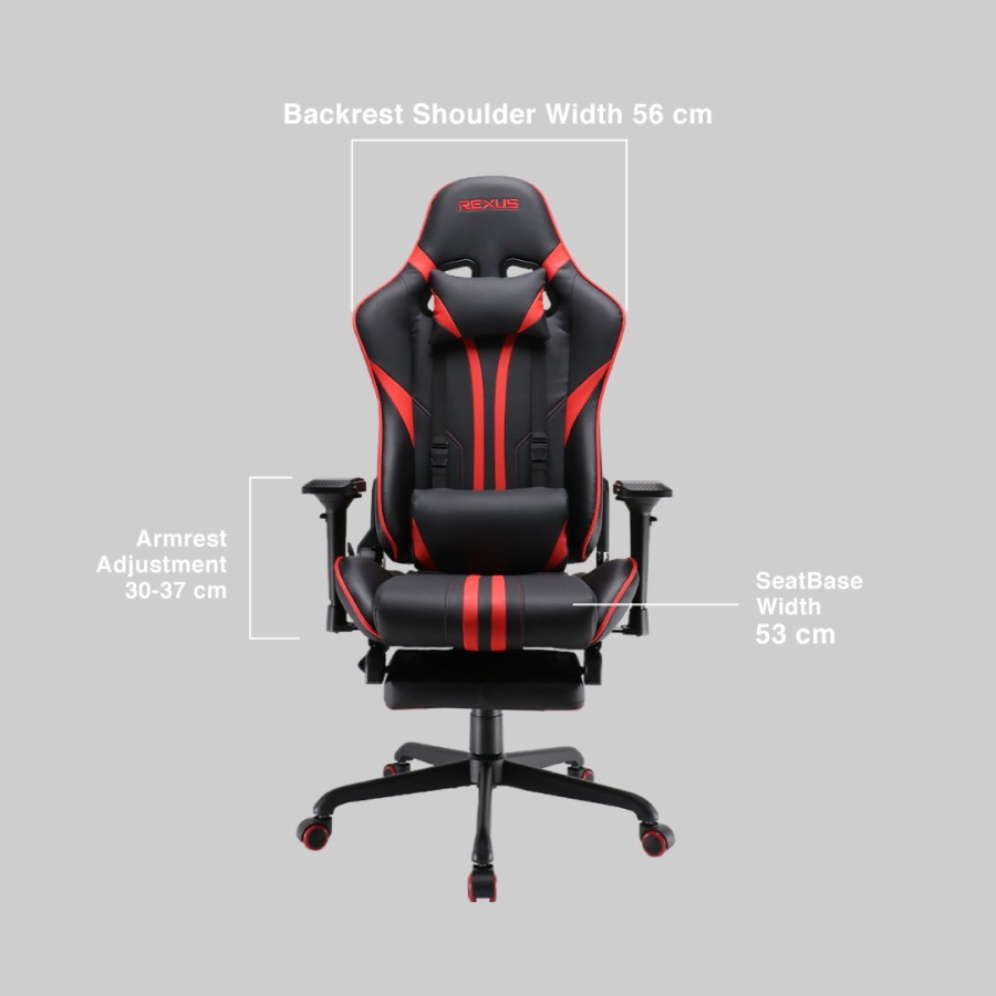 Rexus RGC 201 Max / RGC201 Max Gaming Chair / Kursi Gaming