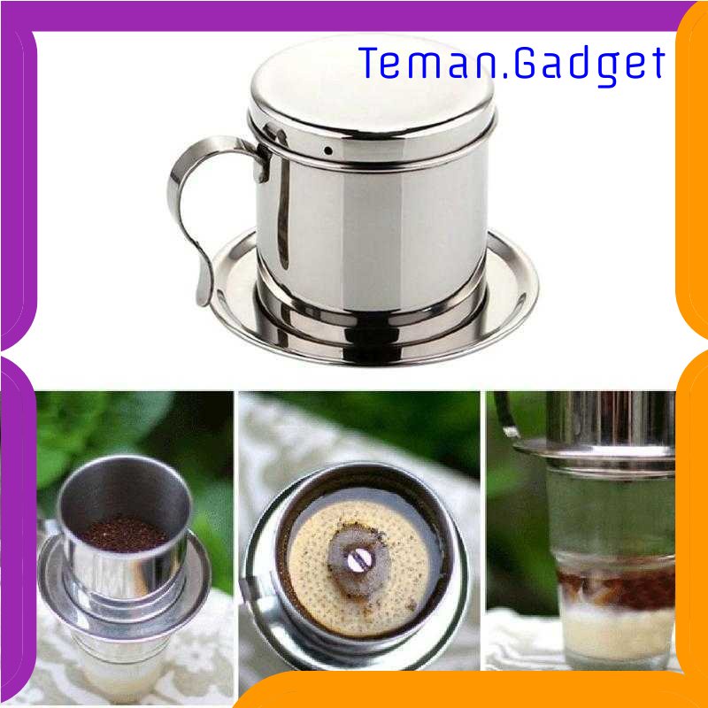 TG - DPR One Two Cups Filter Saring Kopi Vietnamese Coffee Pot Stainless - LC2