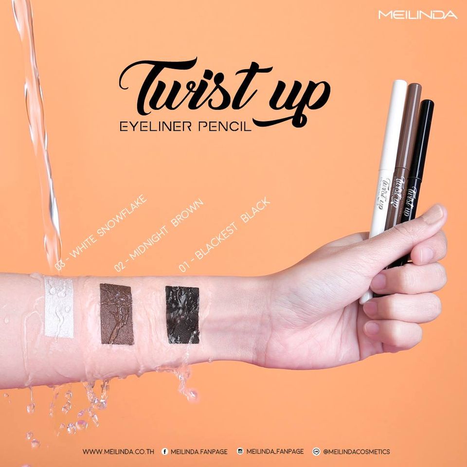 [READY STOCK] MEILINDA Twist Up Eyeliner Pencil Waterproof | Browit.id