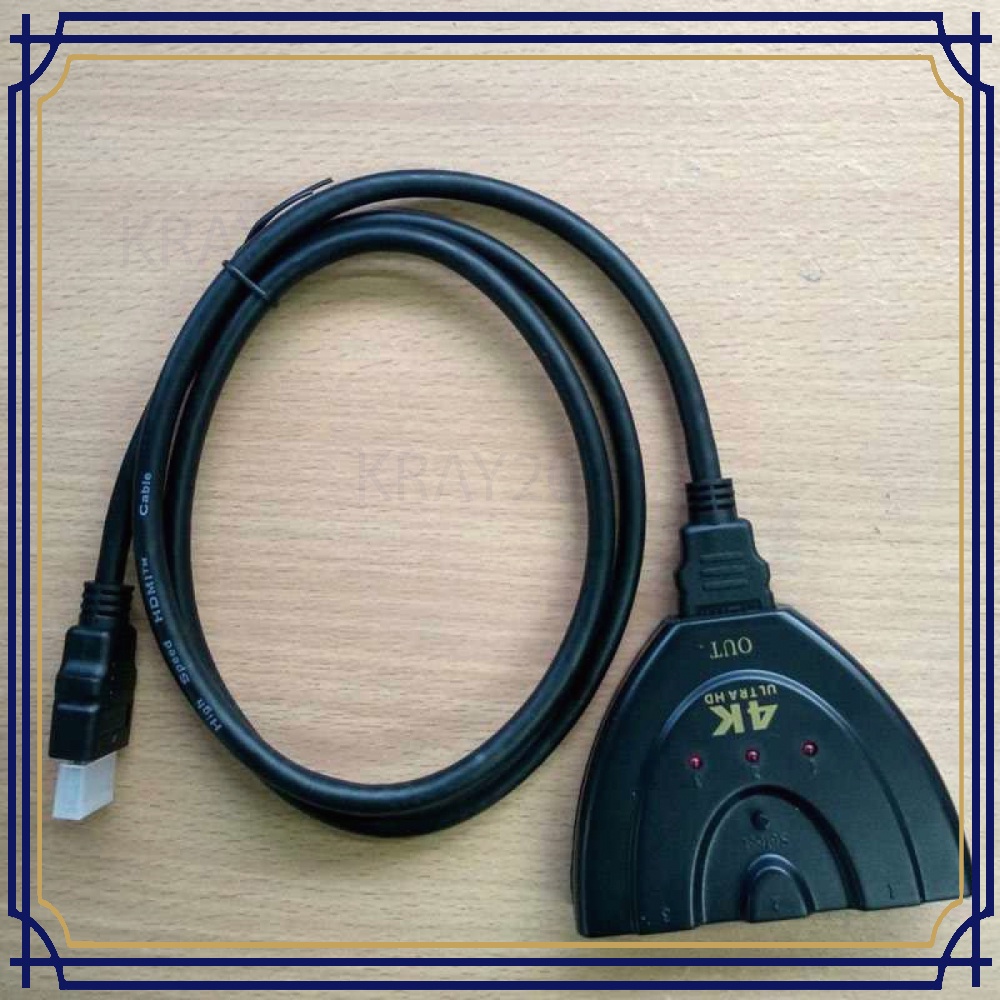 Kabel HDMI Switch 3 Port 4Kx2K 3D -CV578