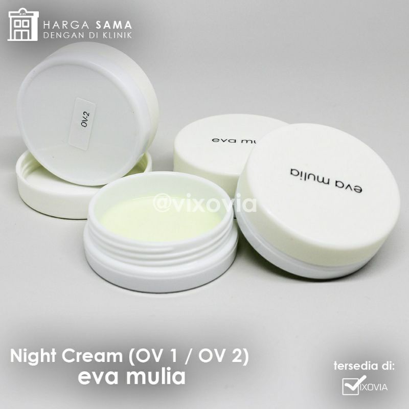 Night Cream 1 / Krim Malam OV1 Eva Mulia original /cream flek hitam