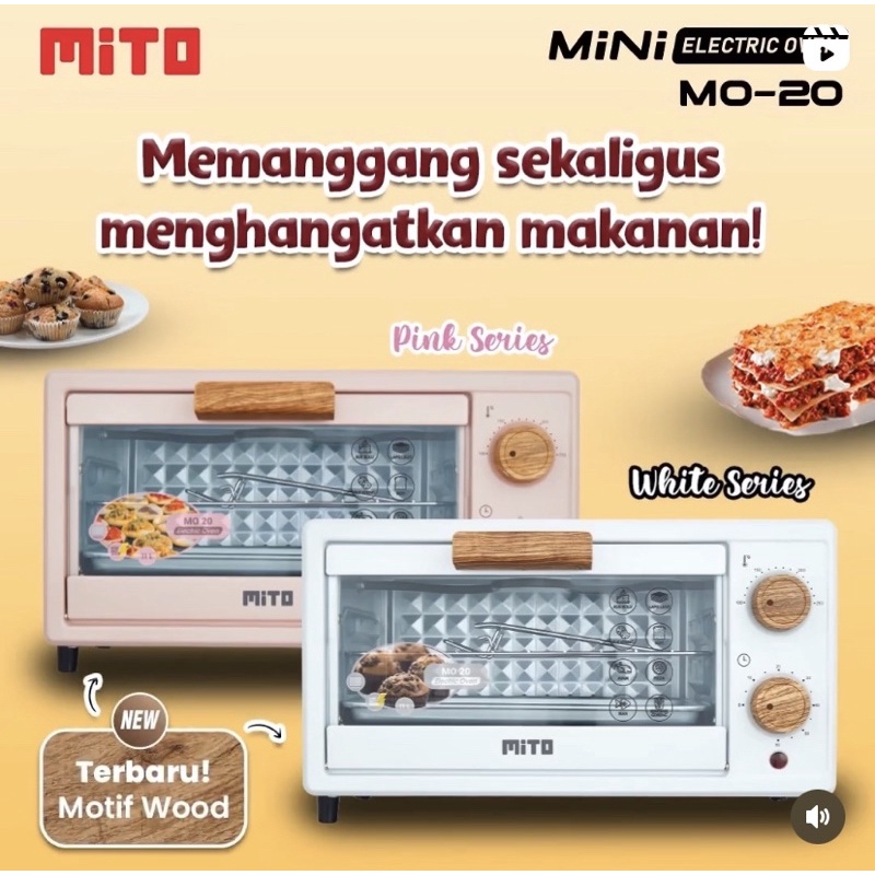 MITO Oven Listrik Mini Kapasitas 11 Liter MO 20