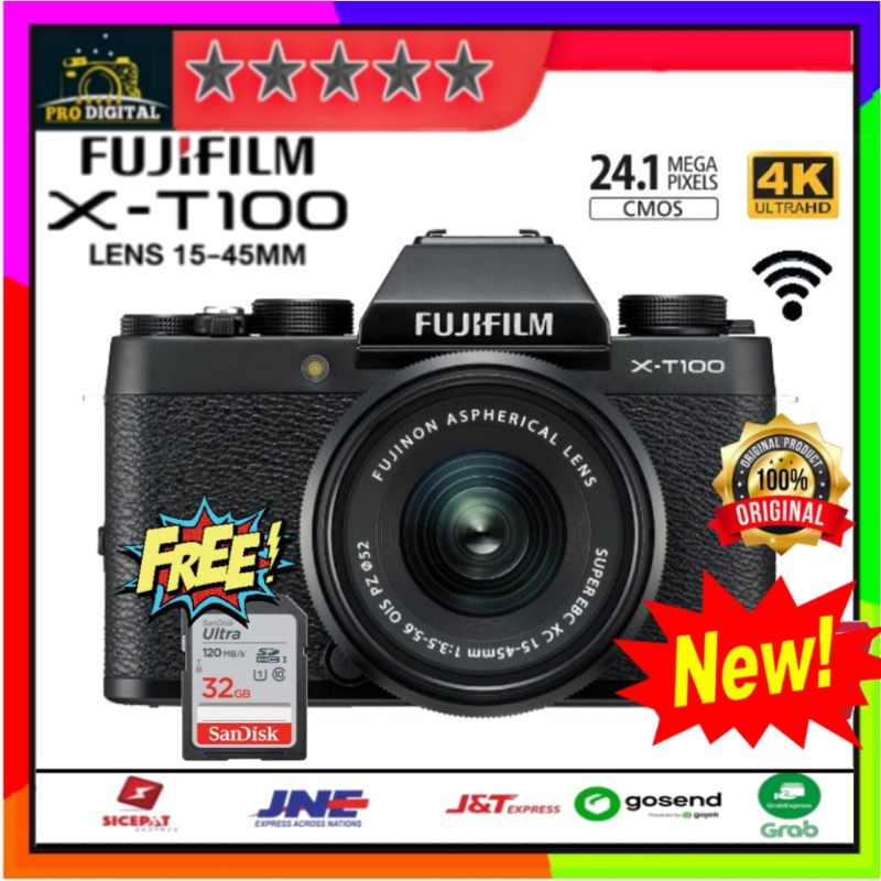 Fujifilm XT-100 Fujifilm XT100 Lensa Kit 15-45mm
