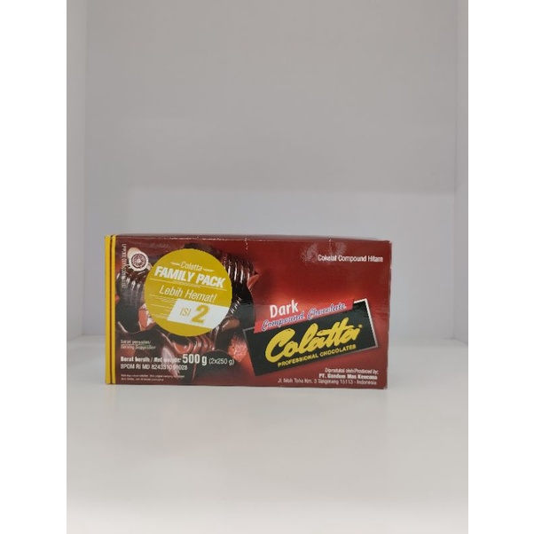 

colatta family pack/coklat collata isi 2/colatta compound dark/coklat colatta