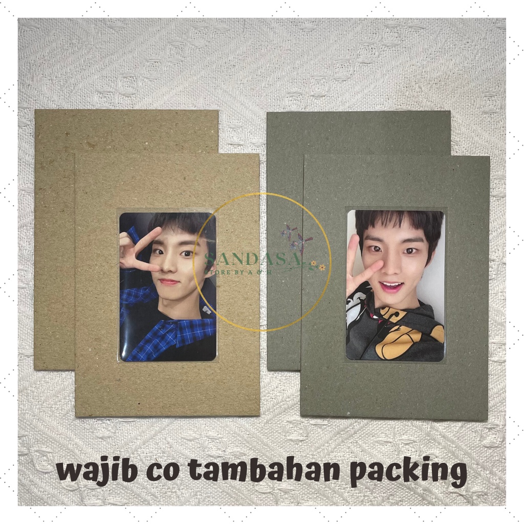 Yellow Board / Grey Board A6 - 2mm | Yellowboard | Greyboard | Packing Photocard