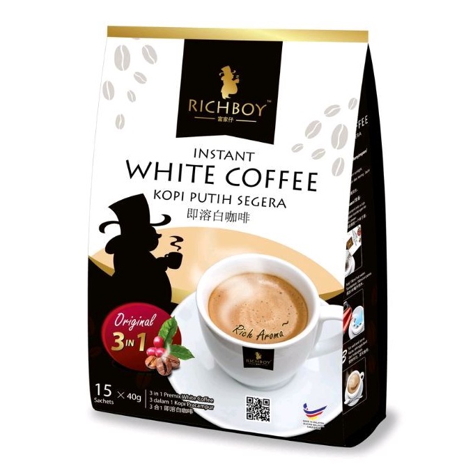 

RICHBOY Instant White Coffee 3 in 1 Original - 1 Sachet (40 gr)