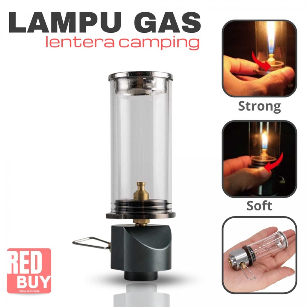 BRS Lampu Gas Lantera Camping Candlelight Windproof Lamp  BRS 55