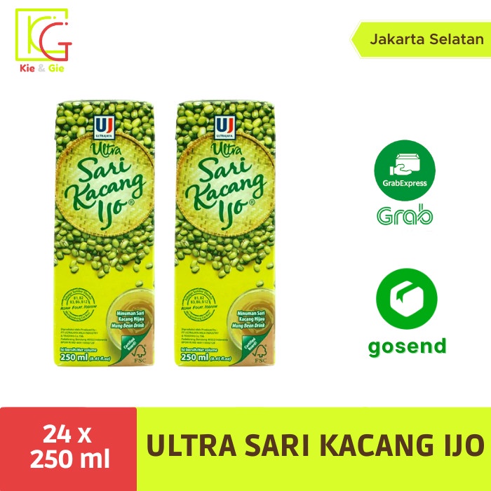 

[TERBARU] ultra sari kacang ijo 250 (khusus kurir instant /sameday)