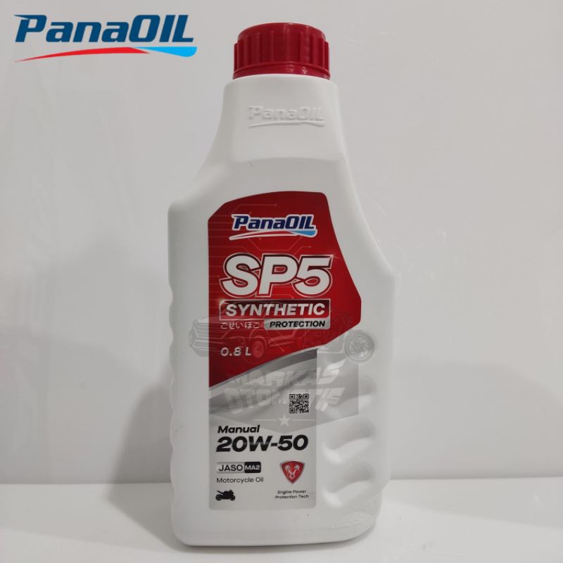 PANAOIL SP5 SYNTHETIC 20W50 800ML/100% ORIGINAL/OLI MESIN MOTOR BEBEK & SPORT/SUPRA SATRIA VIXION CB