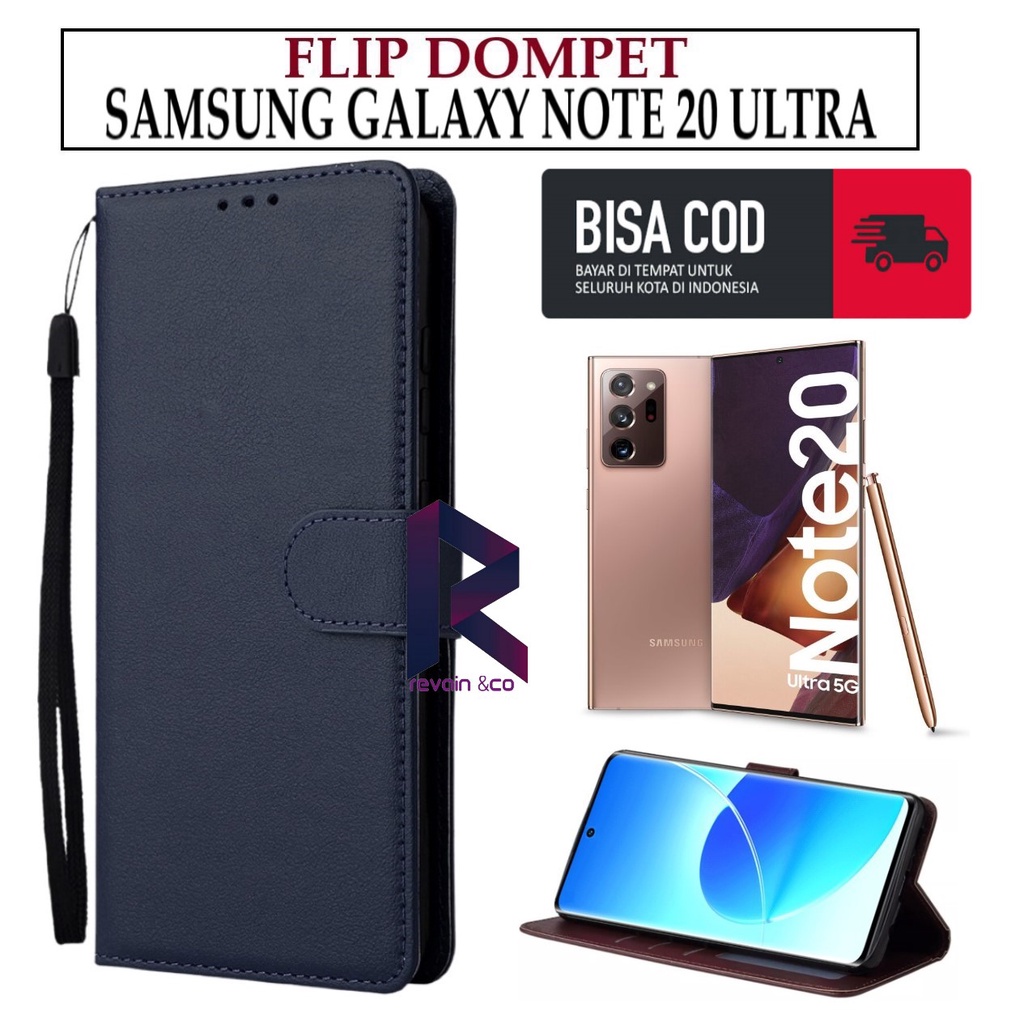 CASE SAMSUNG GALAXY NOTE 20 ULTRA FLIP WALLET LEATHER KULIT PREMIUM SARUNG BUKA TUTUP KESING HP FLIP CASE SAMSUNG GALAXY NOTE 20 ULTRA