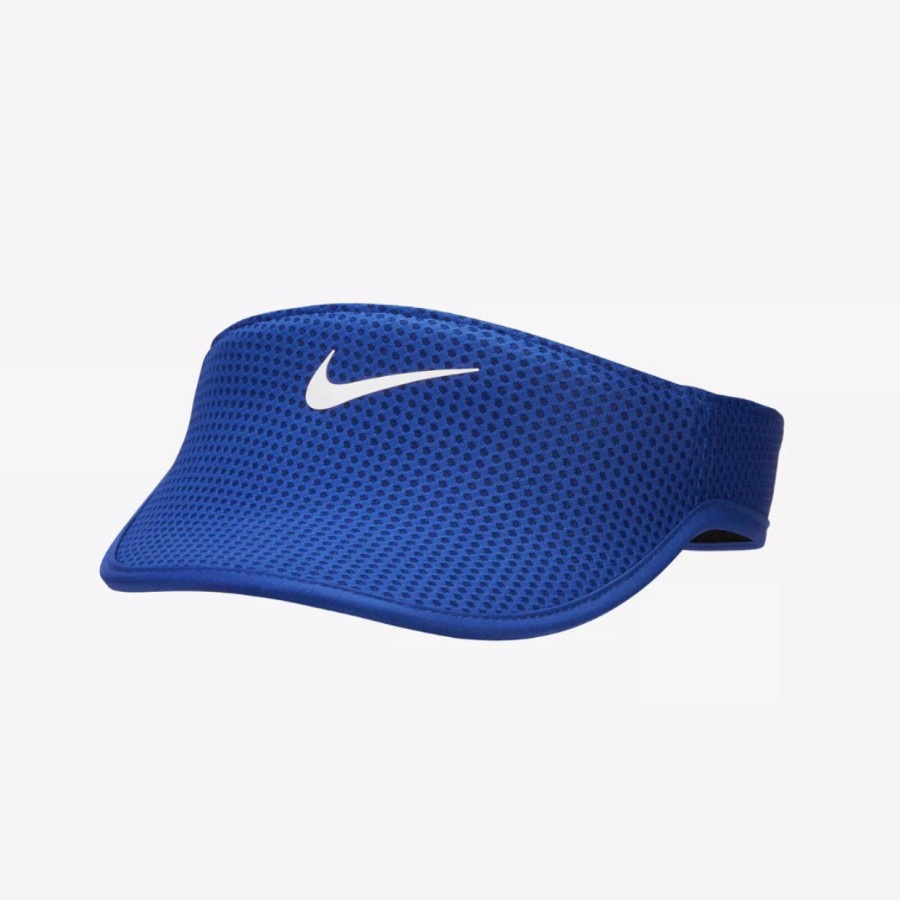 Nike Dri-FIT AeroBill Running Visor Biru Blue DV2998-417 Topi Original