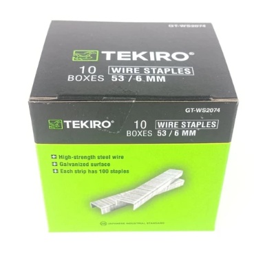 

TEKIRO ISI STAPLES 53/6 MM (10000 PCS) / GT-WS2074