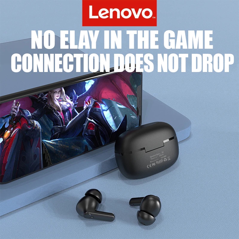 Lenovo TWS Earphone True Wireless Bluetooth 5.0 with Charging Dock - HT05