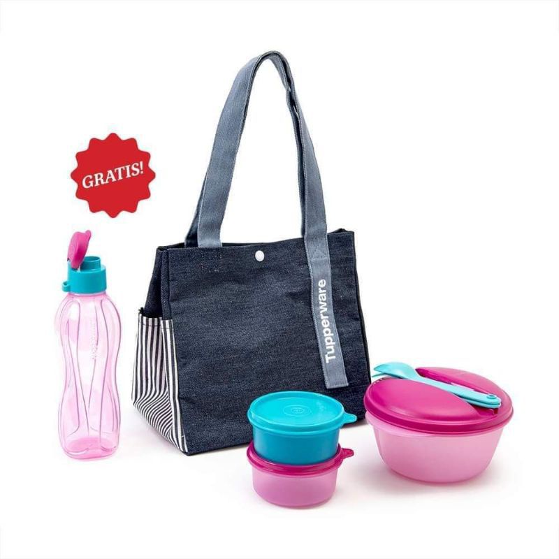 Wadah Bekal / Tepak Makan Anak Jolly Power Set Tupperware