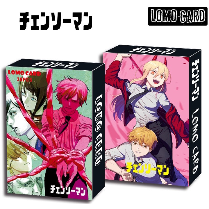 30pcs /Pack Anime Chainsaw Man Photocards 2022kartu Lomo Baru Denji Makima Aki Hayakawa Power Pochita Postcards Cetak Foto Hadiah Ulang Tahun In Stock New Arrival LY