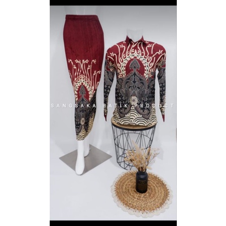 SET COUPLE BATIK TERBARU - BATIK COUPLE MOTIF MODERN - BATIK COUPLE KONDANGAN - BATIK COUPLE