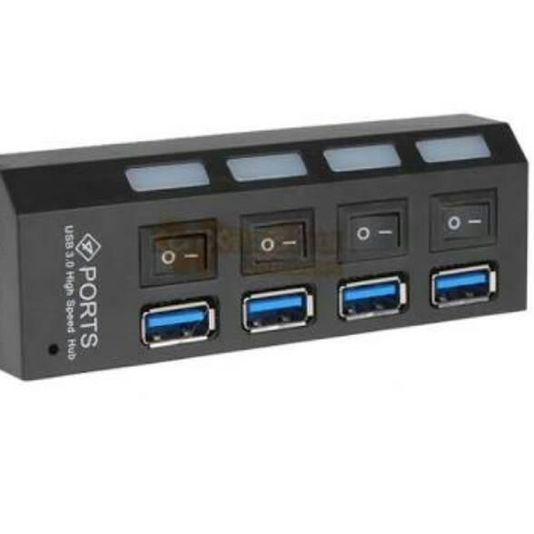 Stock Baru USB HUB 4 PORT USB 3.0 ON OFF HI SPEED / USB HUB VERSI 3.0