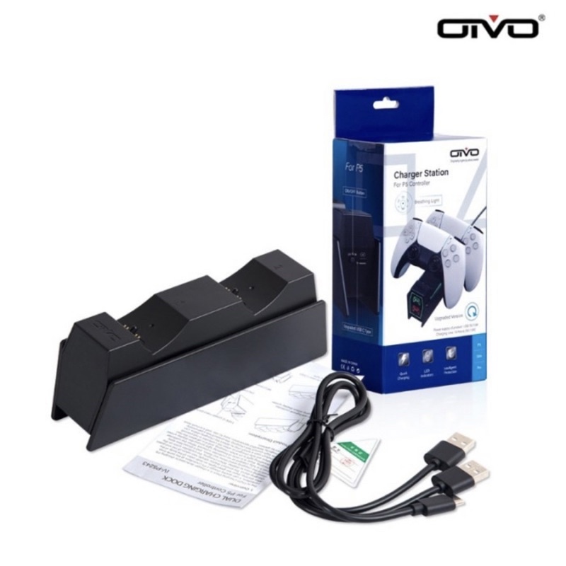 Dual Charging Dock PS5 Original Charger Stand Charge Stick PS 5 Dualsense Stik Dual sense