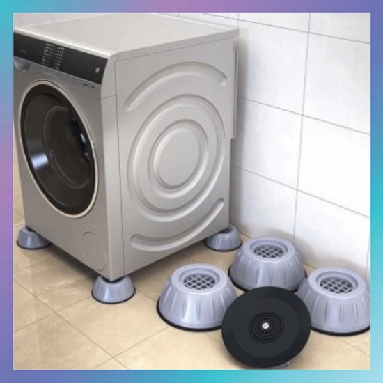 Kaki Mesin Cuci Anti Getar Slip / Alas Kaki Mesin Cuci Kulkas Alas Kaki Meja Karet / Shockproof Pad
