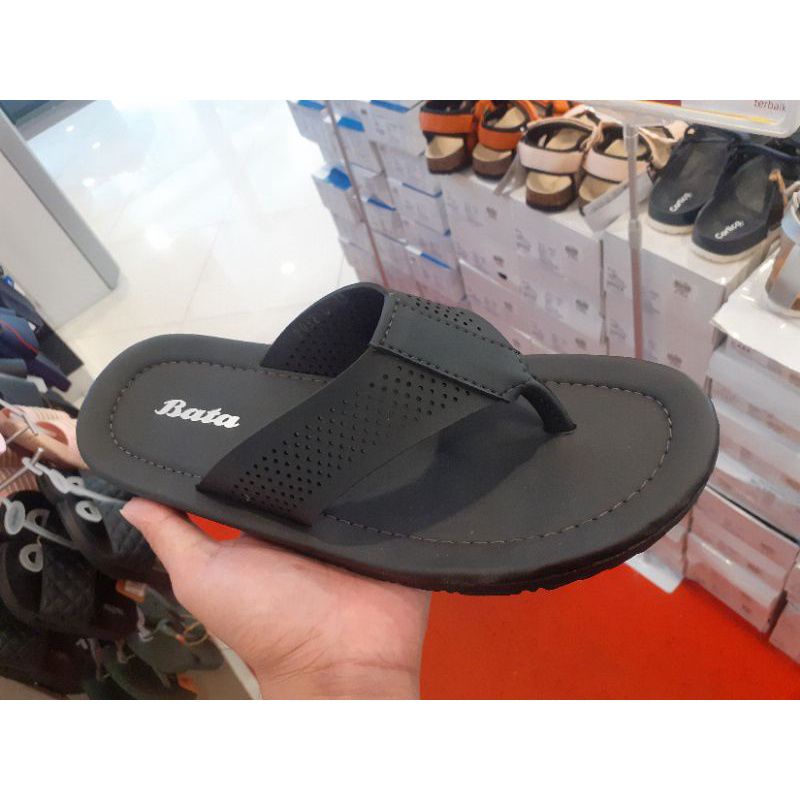 Bata Sandal Japit Pria Black 8716457