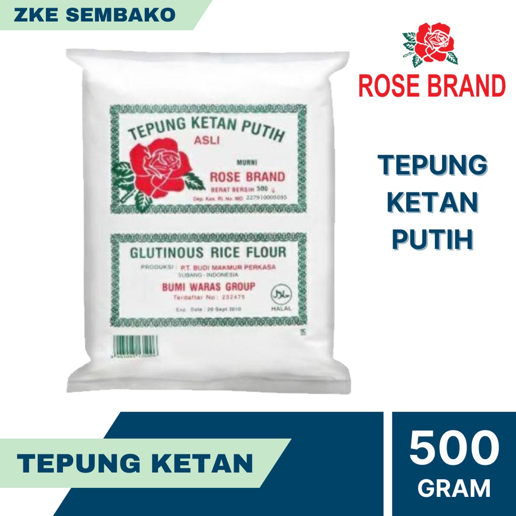 

Tepung Ketan Rose Brand 500 gr