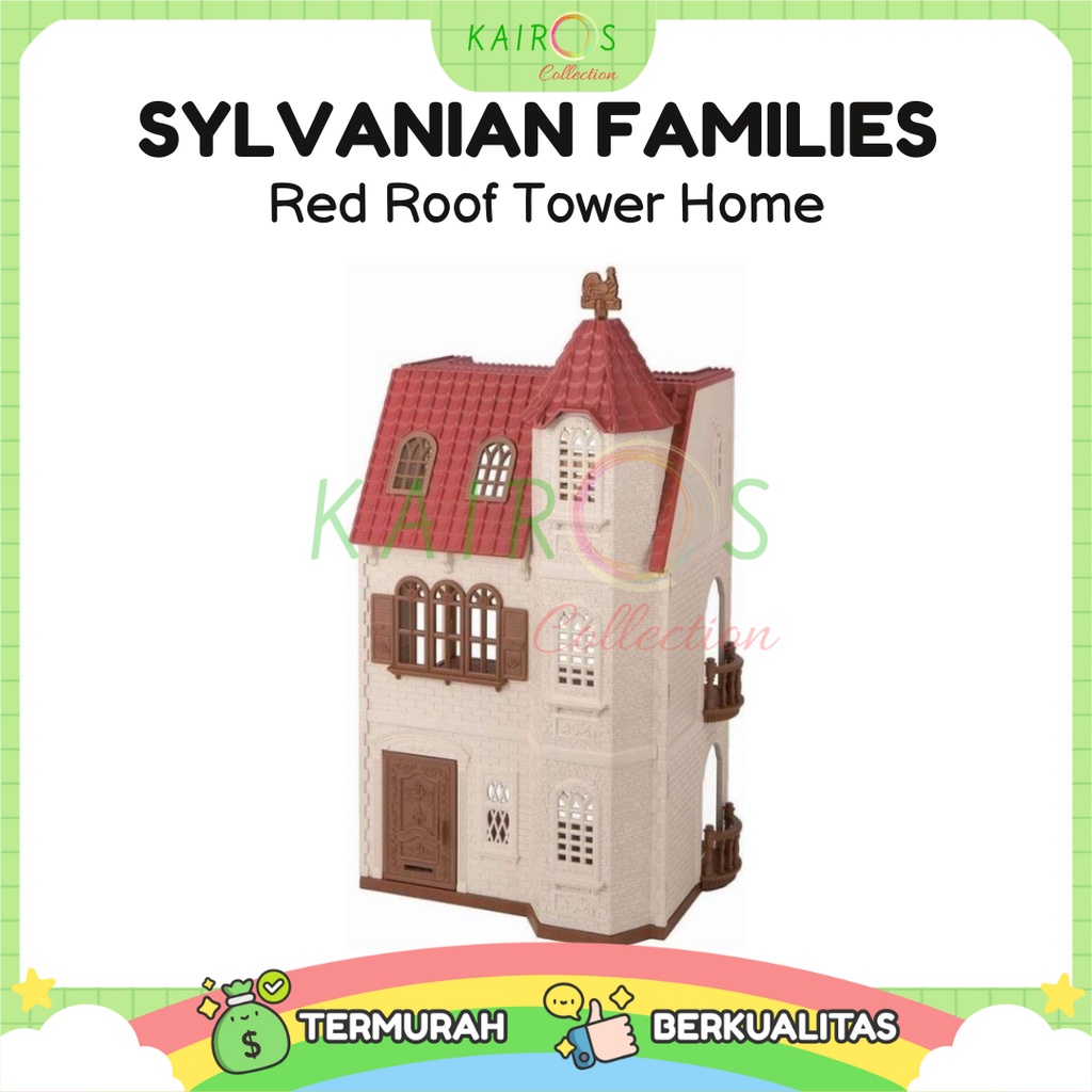 Sylvanian Families Red Roof Tower Home