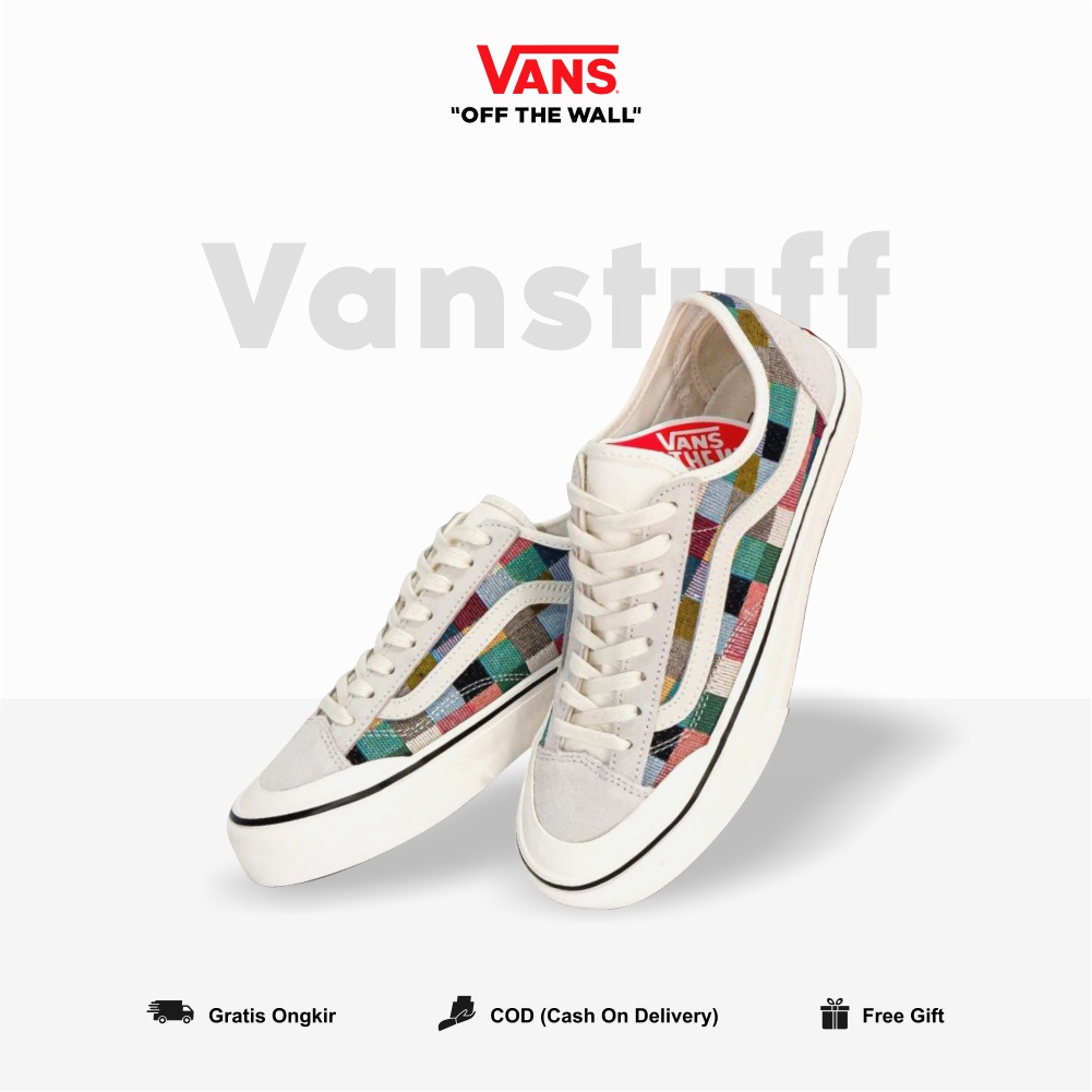 Vans Style 36 Decon Sf Woven Checkerboard Multicolour Original 100% BNIBWT Global Market Authentic Guarated Cowo Couple Cream