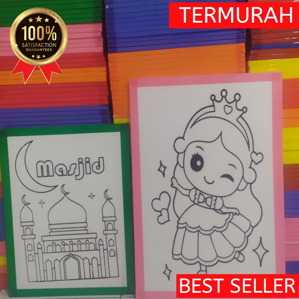 

Sterofoam Lukis Jumbo List Lakban 33x50x1cm Styrofoam Lukis Mainan Edukasi